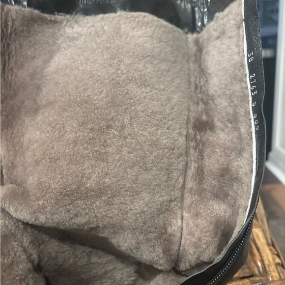 Gino Rossi  Black Leather Riding  Boots fully lined with Sherpa. - Picture 5 of 14